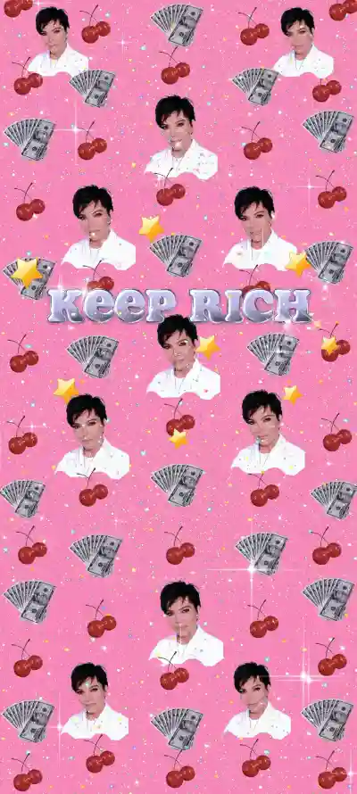 4k暴富壁纸 - 樱桃 - 满印 - 美钞「哲风壁纸」