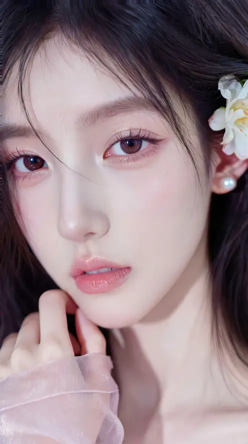 4k壁纸壁纸 - 手机 - 甜妹 - 粉纱「哲风壁纸」