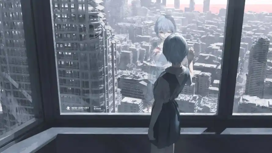 3k灰调壁纸-绫波丽壁纸和短发-城市建筑壁纸推荐「哲风壁纸」