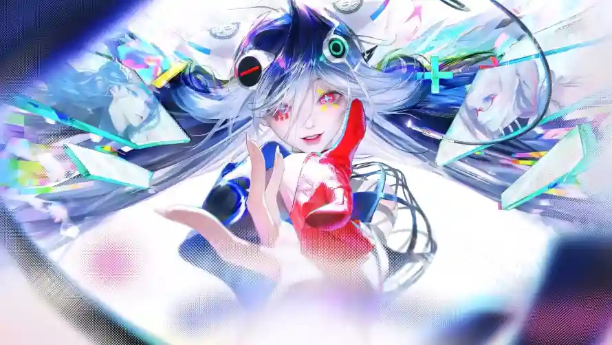 4k异瞳壁纸 - 科幻 - 红裙 - 蓝发「哲风壁纸」 4k异瞳壁纸 - 科幻 - 红裙 - 蓝发「哲风壁纸」