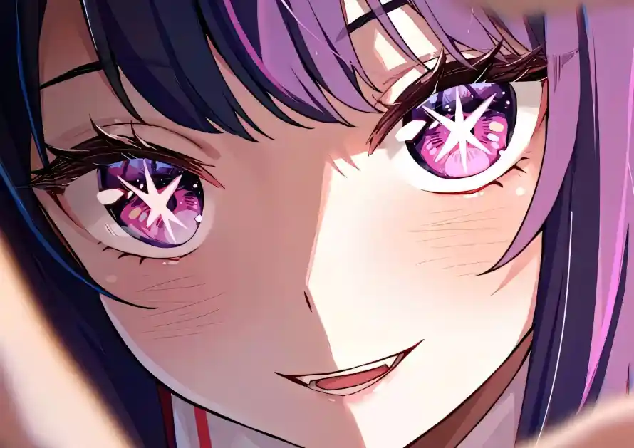 4k偶像壁纸 - 微笑 - 紫发 - 二次元「哲风壁纸」