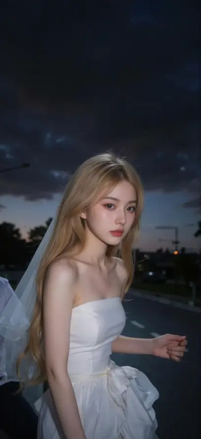 4k傍晚壁纸 - 壁纸 - 夜晚 - 头纱「哲风壁纸」