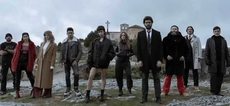 5k悬疑剧壁纸-犯罪剧 - 纸钞屋-剧集海报壁纸分享「哲风壁纸」