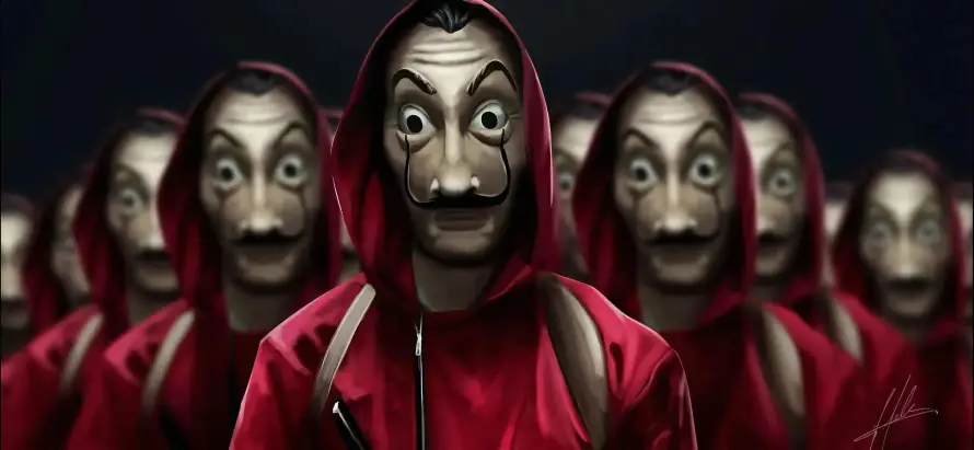 4k劫匪壁纸 - 影视 - 纸钞屋 - 犯罪剧集「哲风壁纸」