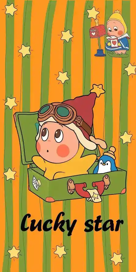 4k企鹅壁纸 - 卡通 - 可爱 - 星星「哲风壁纸」