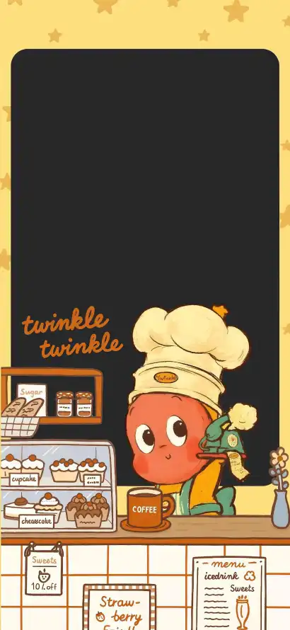 4k可爱壁纸 - 咖啡 - 插画 - 治愈「哲风壁纸」