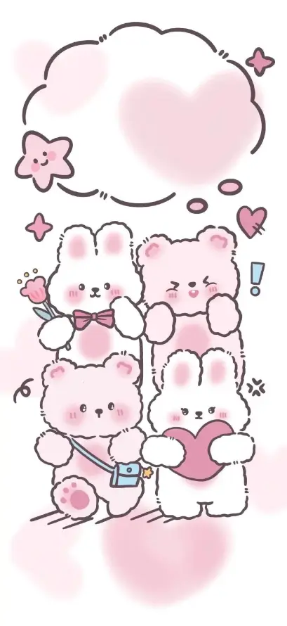 4k卡通壁纸 - 可爱 - 星星 - 治愈「哲风壁纸」