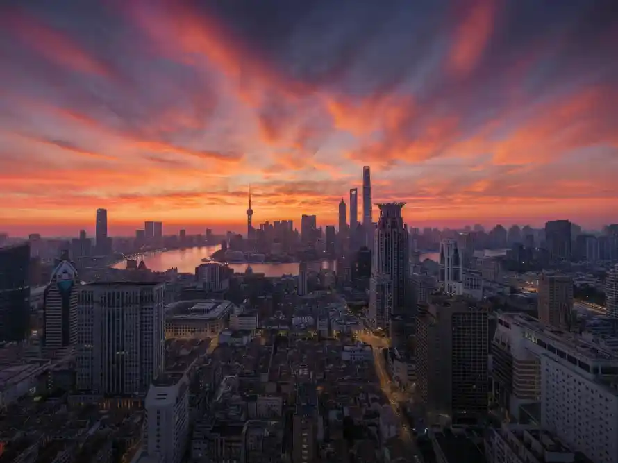 4k上海壁纸 - 俯瞰 - 城市 - 壁纸「哲风壁纸」