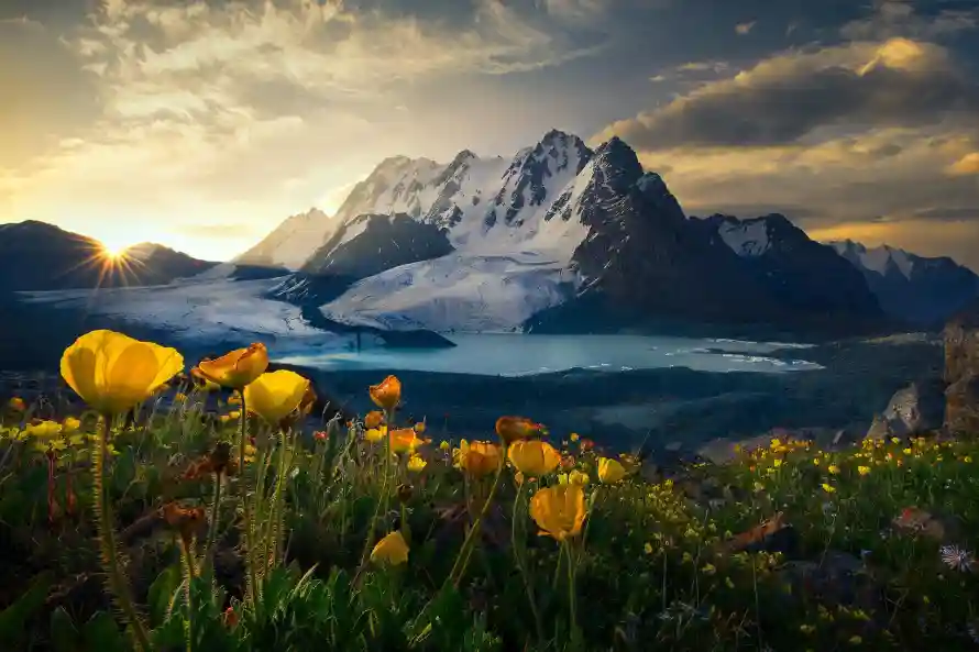 4k冰川壁纸 - 壁纸 - 山野 - 日出「哲风壁纸」