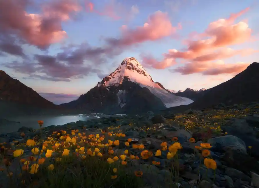 4k壁纸壁纸 - 山地 - 户外 - 日落「哲风壁纸」