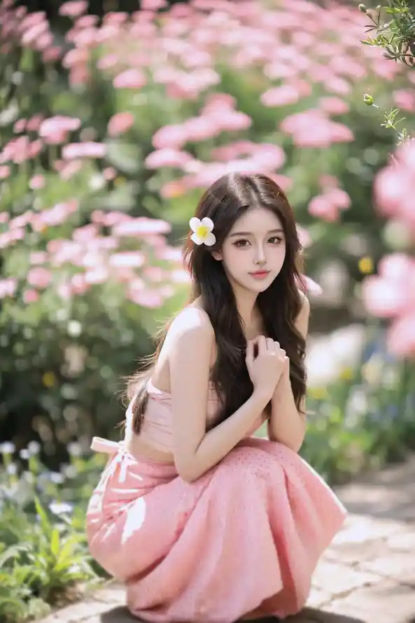 4k人像壁纸 - 发饰 - 壁纸 - 少女「哲风壁纸」