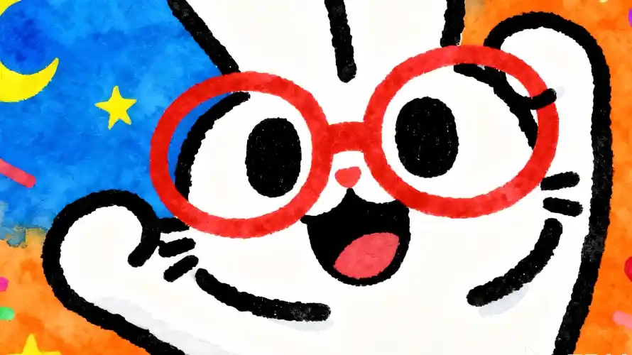 4k兔子壁纸 - 卡通 - 可爱 - 夜空「哲风壁纸」