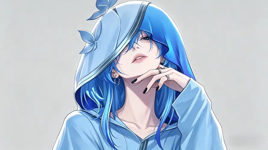 4k个性壁纸 - 御姐 - 蓝发 - 鸣潮「哲风壁纸」