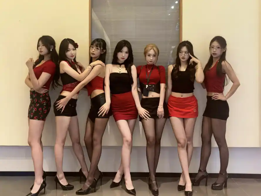 4k室内壁纸 - 性感 - 短裙 - 金发「哲风壁纸」