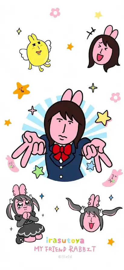 4k兔耳壁纸 - 制服 - 卡通 - 小鸡「哲风壁纸」