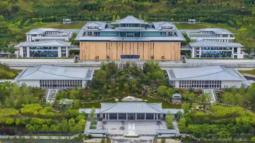 3k壁纸壁纸-中式建筑和山林-中式设计免费下载「哲风壁纸」