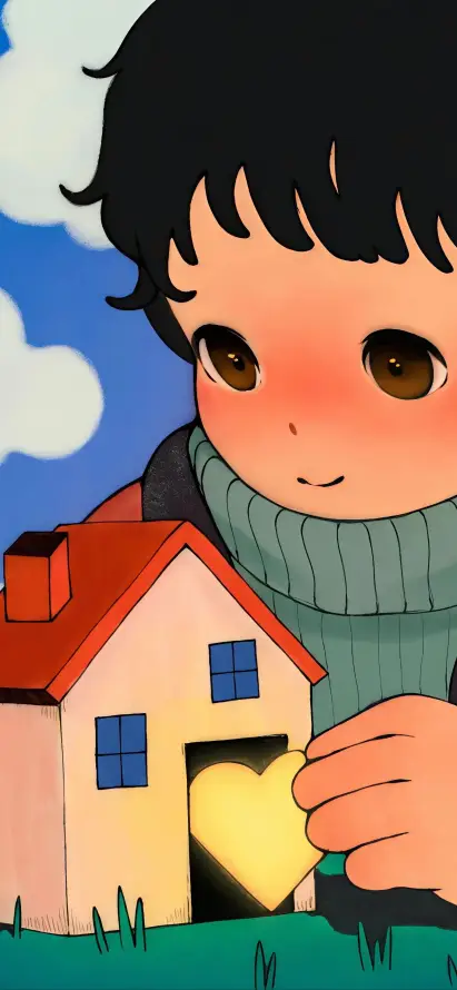 4k卡通壁纸 - 房屋 - 插画 - 治愈「哲风壁纸」