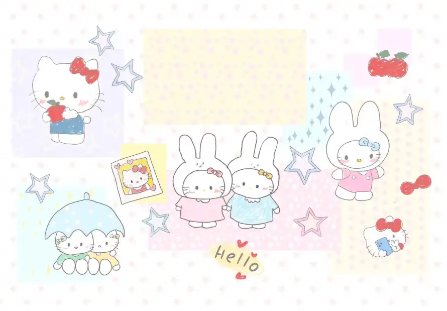 4k兔子壁纸 - 卡通 - 可爱 - 星星「哲风壁纸」