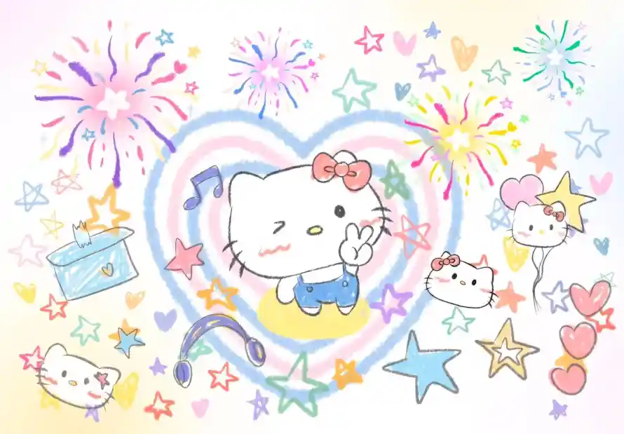 4k卡通壁纸 - 可爱 - 手绘 - 星星「哲风壁纸」