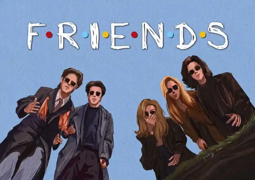 4k墨镜壁纸 - 手绘 - 晴空 - 油画「哲风壁纸」