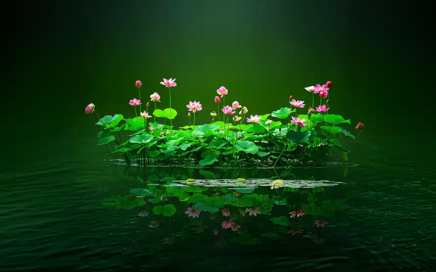 4k倒影壁纸 - 壁纸 - 水面 - 电脑「哲风壁纸」