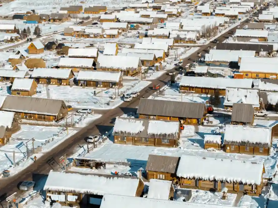 4k冬季壁纸 - 冬日 - 冰雪 - 小镇「哲风壁纸」