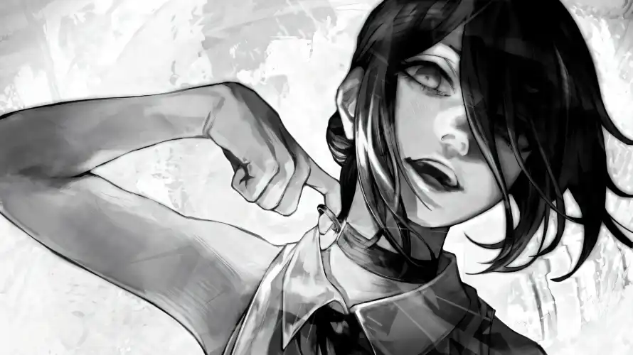 4k手绘壁纸 - 暗黑 - 漫画 - 短发「哲风壁纸」