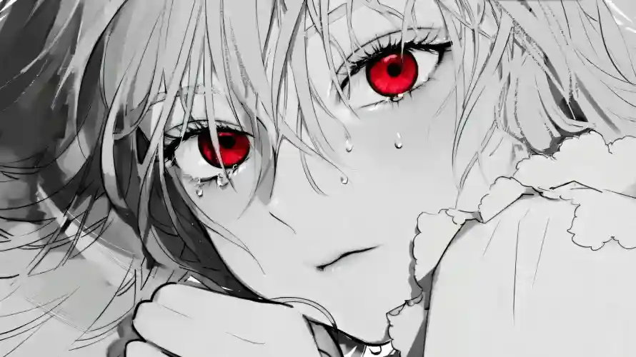 4k伤心壁纸 - 动漫 - 卷发 - 手绘「哲风壁纸」