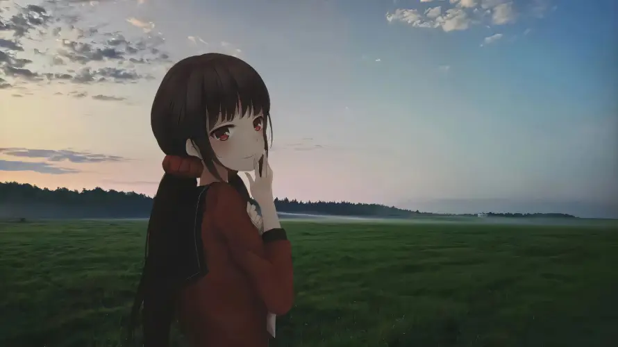 4k多云壁纸 - 天空 - 少女 - 户外「哲风壁纸」