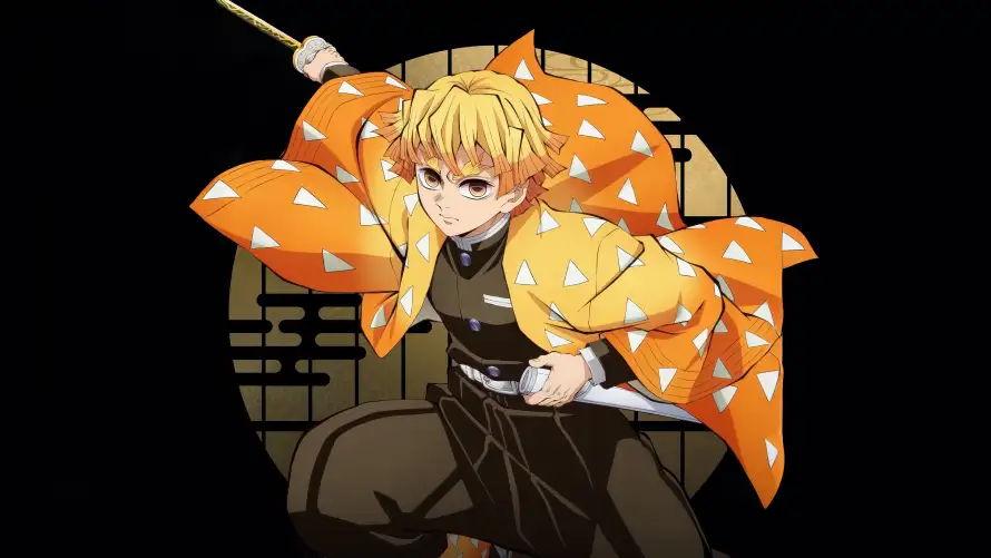 4k和风壁纸 - 金发 - 日轮刀 - 鬼杀队「哲风壁纸」