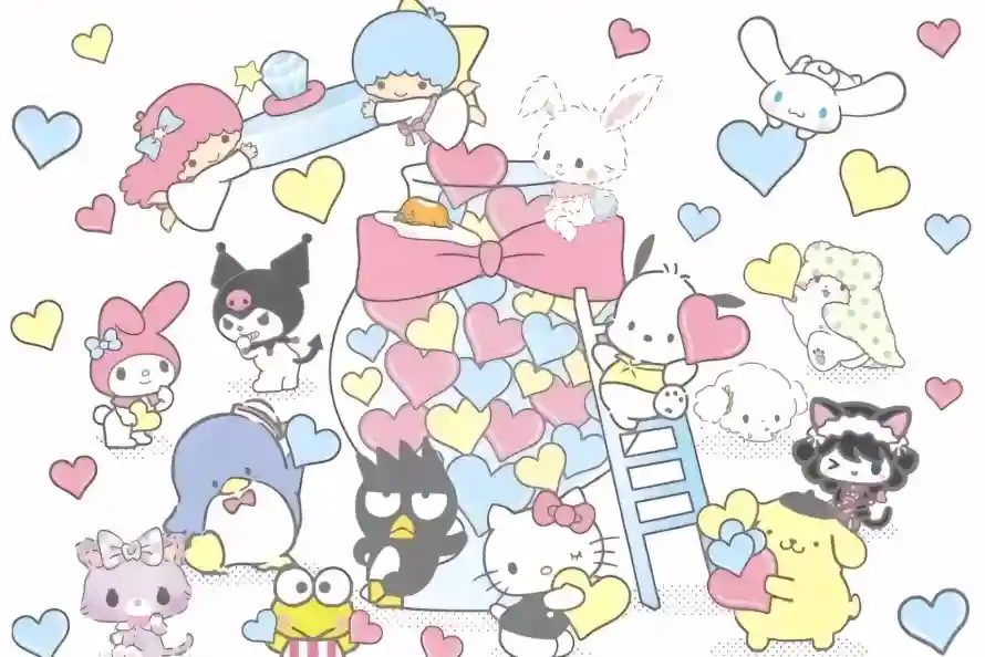 4k全员壁纸 - 卡通 - 可爱 - 爱心「哲风壁纸」