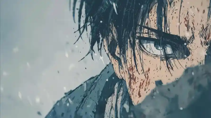 3k战损壁纸-利威尔和雪景-动漫男性壁纸推荐「哲风壁纸」