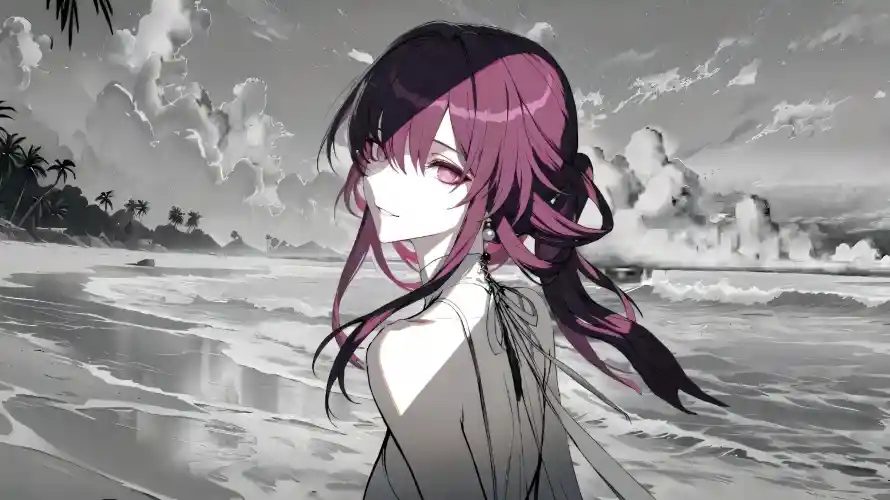 3k椰树壁纸-二次元和海浪-崩坏星穹铁道「哲风壁纸」