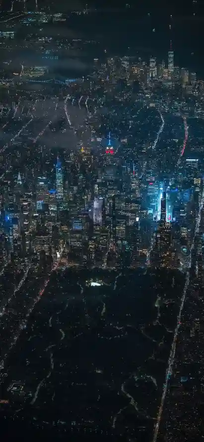 4k俯瞰壁纸 - 城市 - 夜晚 - 建筑「哲风壁纸」