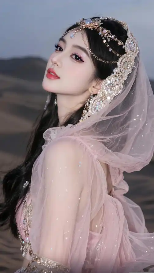 4k亮钻壁纸 - 人像 - 壁纸 - 头饰「哲风壁纸」