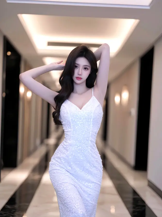 4k壁纸壁纸 - 室内 - 手机 - 白裙「哲风壁纸」