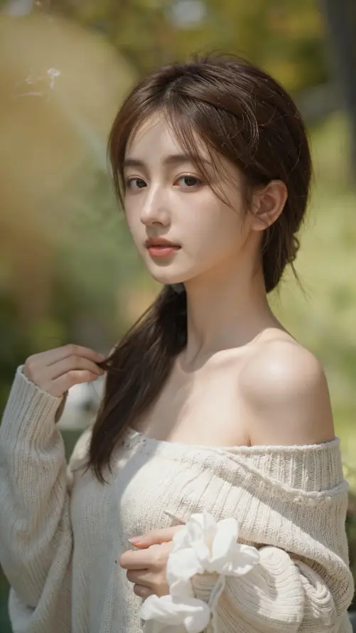 4k侧颜壁纸 - 壁纸 - 女生 - 户外「哲风壁纸」