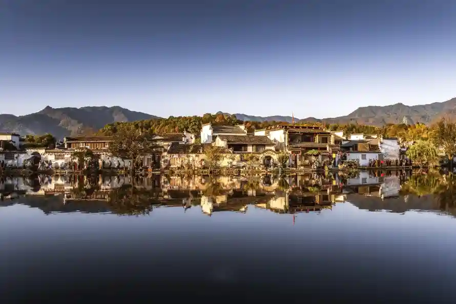 4k倒影壁纸 - 壁纸 - 山水 - 民居「哲风壁纸」