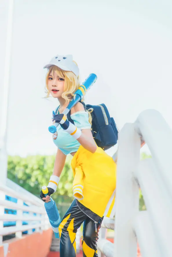 4k女生壁纸 - 金发 - 双肩包 - 桜桃喵「哲风壁纸」