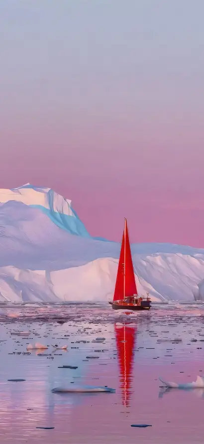 4k倒影壁纸 - 冰川 - 壁纸 - 手机「哲风壁纸」