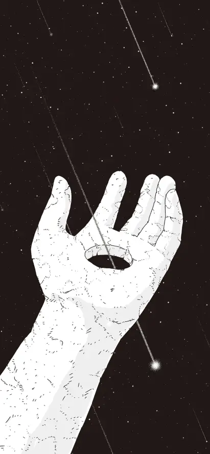 4k创意壁纸 - 抽象 - 星空 - 流星「哲风壁纸」