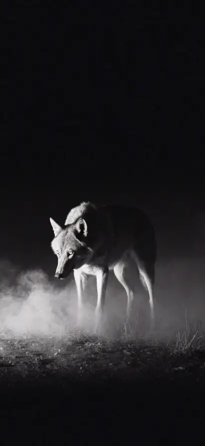 4k孤独壁纸 - 狼 - 孤狼 - 暗黑「哲风壁纸」