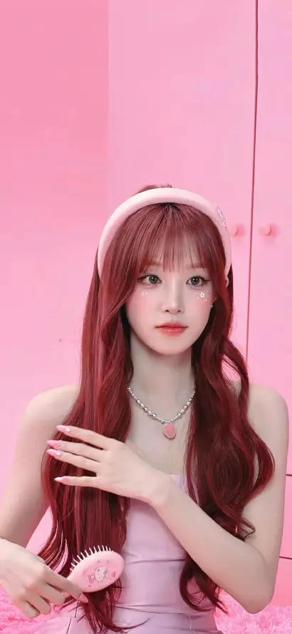 4k发箍壁纸 - 温柔 - 粉发 - 长发「哲风壁纸」