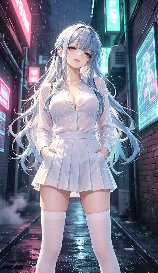 4k壁纸壁纸 - 小巷 - 手机 - 蓝发「哲风壁纸」