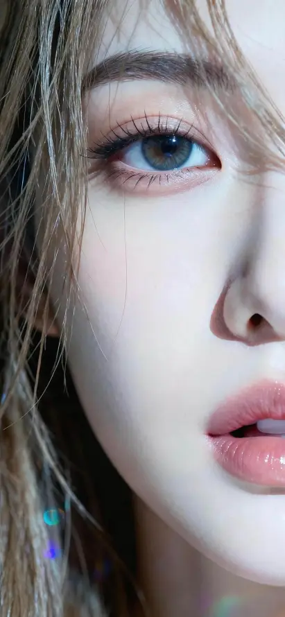 4k人像壁纸 - 少女 - 蓝瞳 - 欧美风「哲风壁纸」