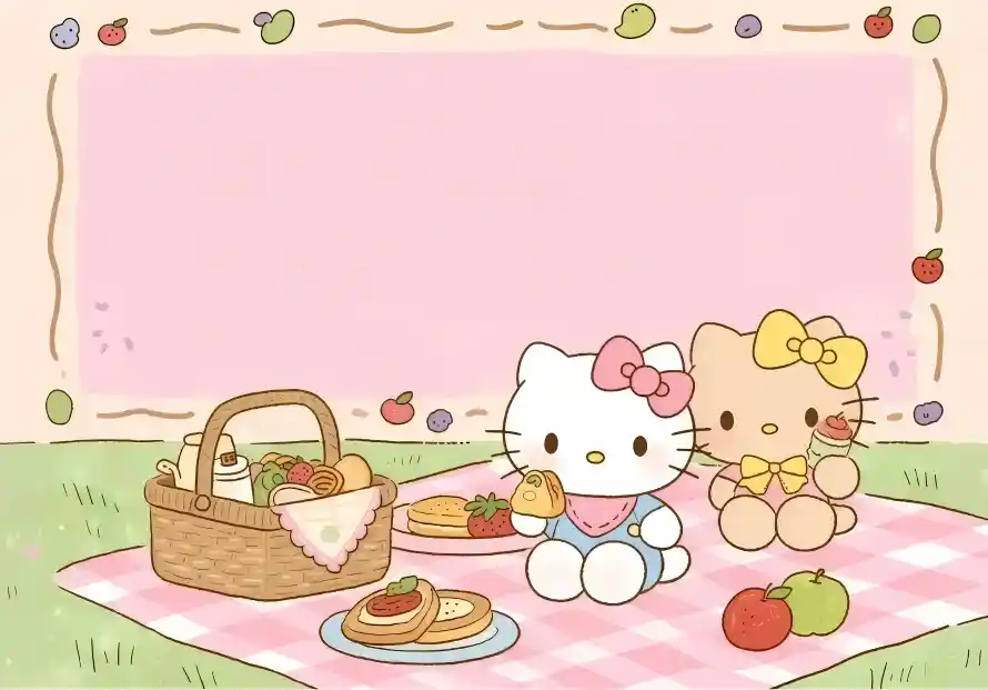 4k卡通壁纸 - 户外 - 手绘 - 水果「哲风壁纸」