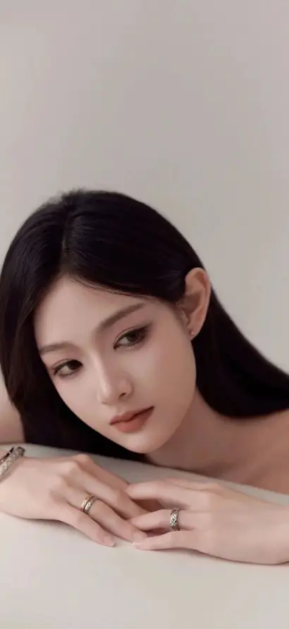 4k戒指壁纸 - 清冷 - 美女 - 裸肩「哲风壁纸」