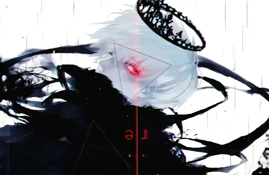 4k少女壁纸 - 白发 - 皇冠 - 红瞳「哲风壁纸」