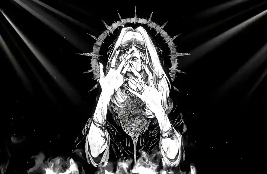 4k手绘壁纸 - 暗黑 - 火焰 - 灵异「哲风壁纸」