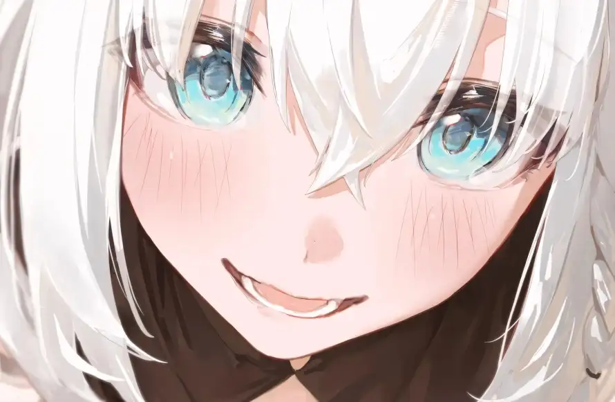 4k软萌表情壁纸 - 清透的蓝眼睛 - 热门壁纸 - wallpaper「哲风壁纸」